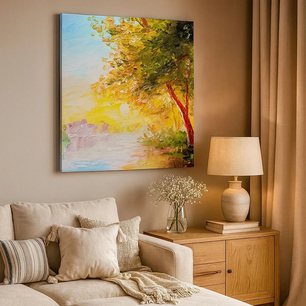 Cuadro sobre lienzo - Impresión de Imagen - Ensueño - 30x30 cm