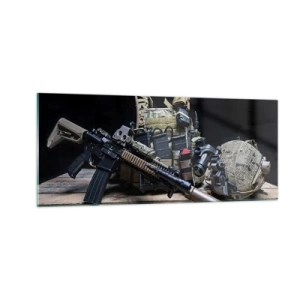 Cuadro sobre vidrio - Impresiones sobre Vidrio - ¡Descansen! - 100x40 cm