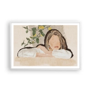 Póster en marco blanco - La belleza del sur - 91x61 cm