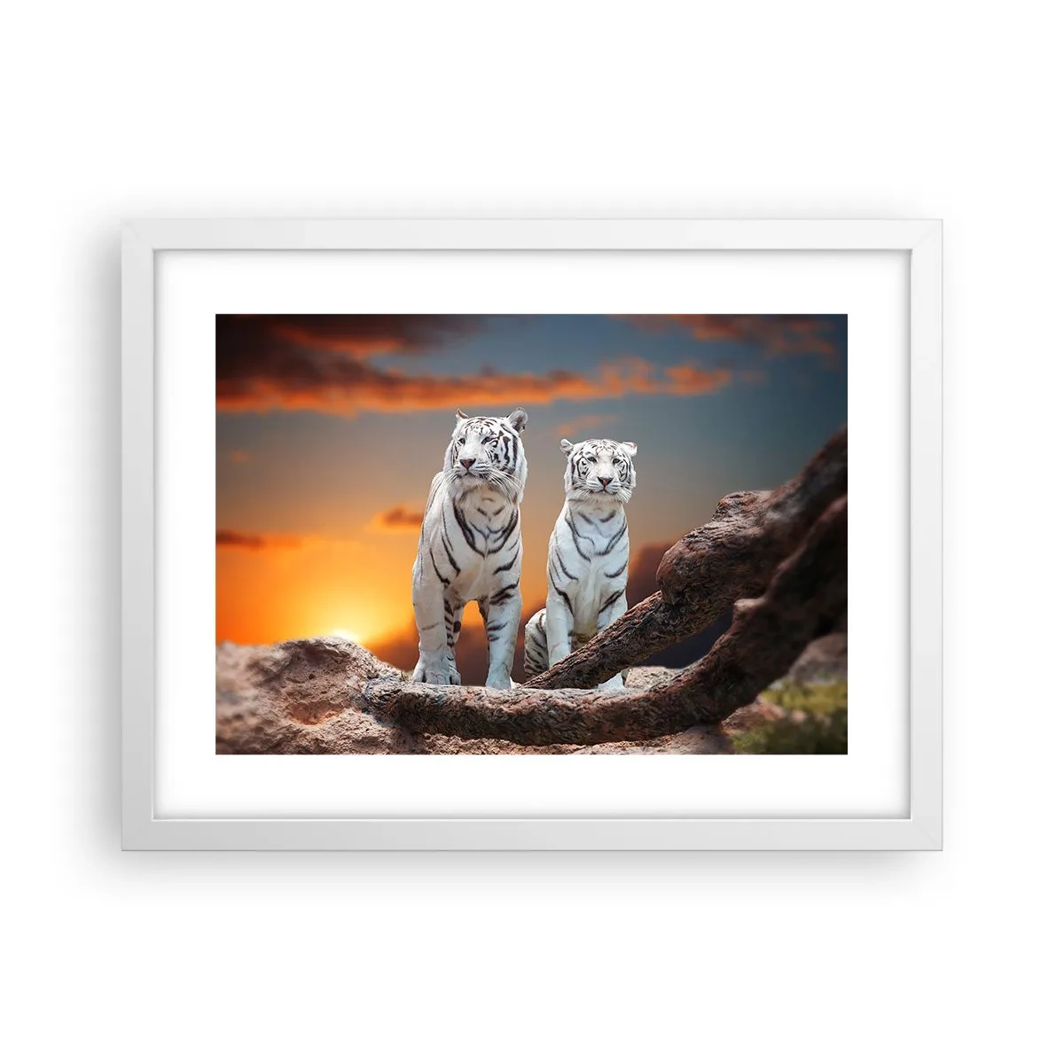 Póster en marco blanco - Como en Narnia - 40x30 cm