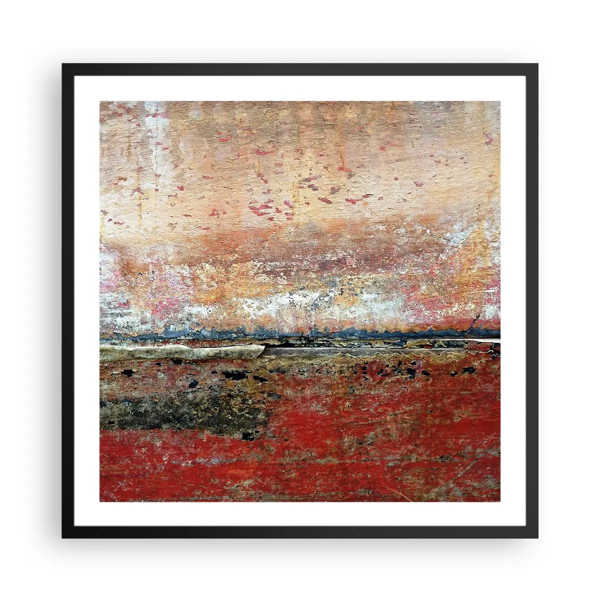 Póster en marco negro - Tal vez sea el mar - 60x60 cm