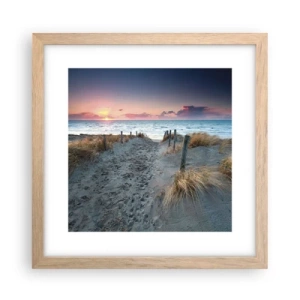 Póster en marco roble claro - Se derramó un arco iris de luminosidad.... - 30x30 cm