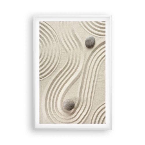 Póster en marco blanco - Un toque de calidez - 61x91 cm