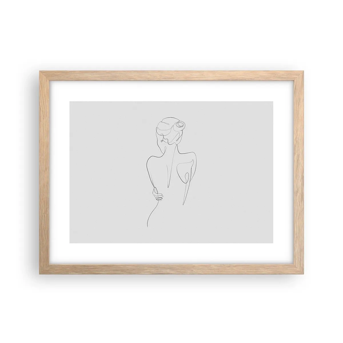 Póster en marco roble claro - Música del cuerpo - 40x30 cm