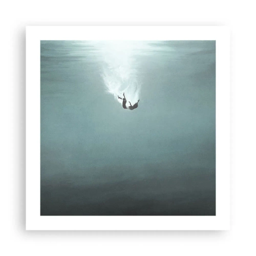 Póster - En el abrazo del océano - 50x50 cm