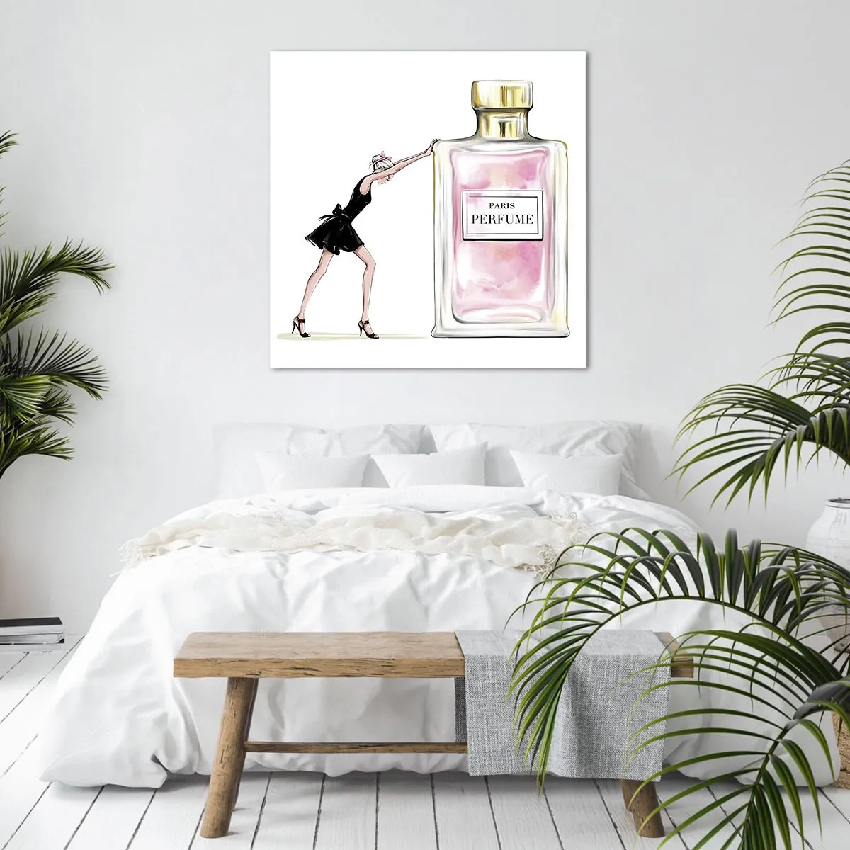 Cuadro sobre lienzo - Impresión de Imagen - La esencia de la feminidad - 70x70 cm