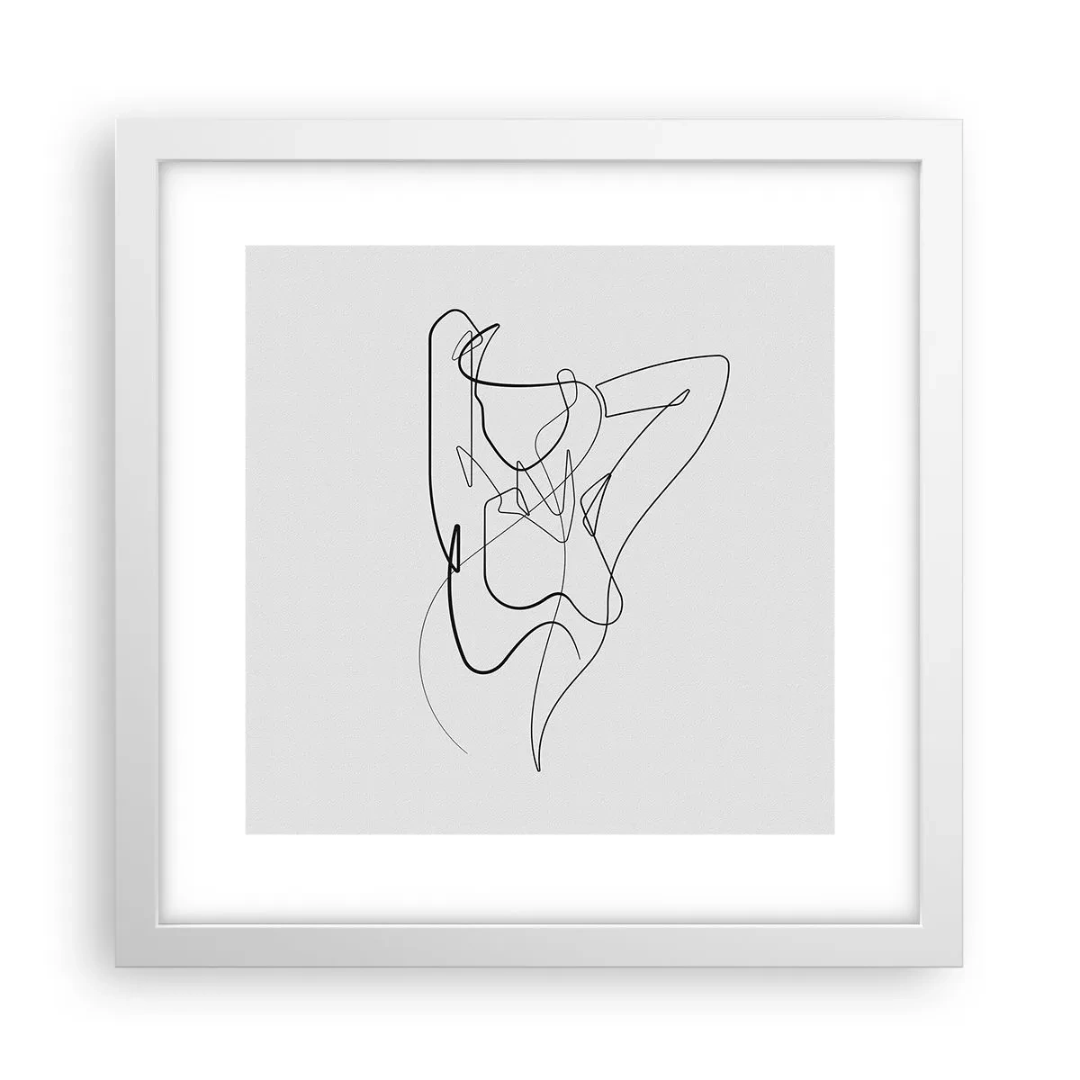 Póster en marco blanco - Realmente, tal y como eres - 30x30 cm