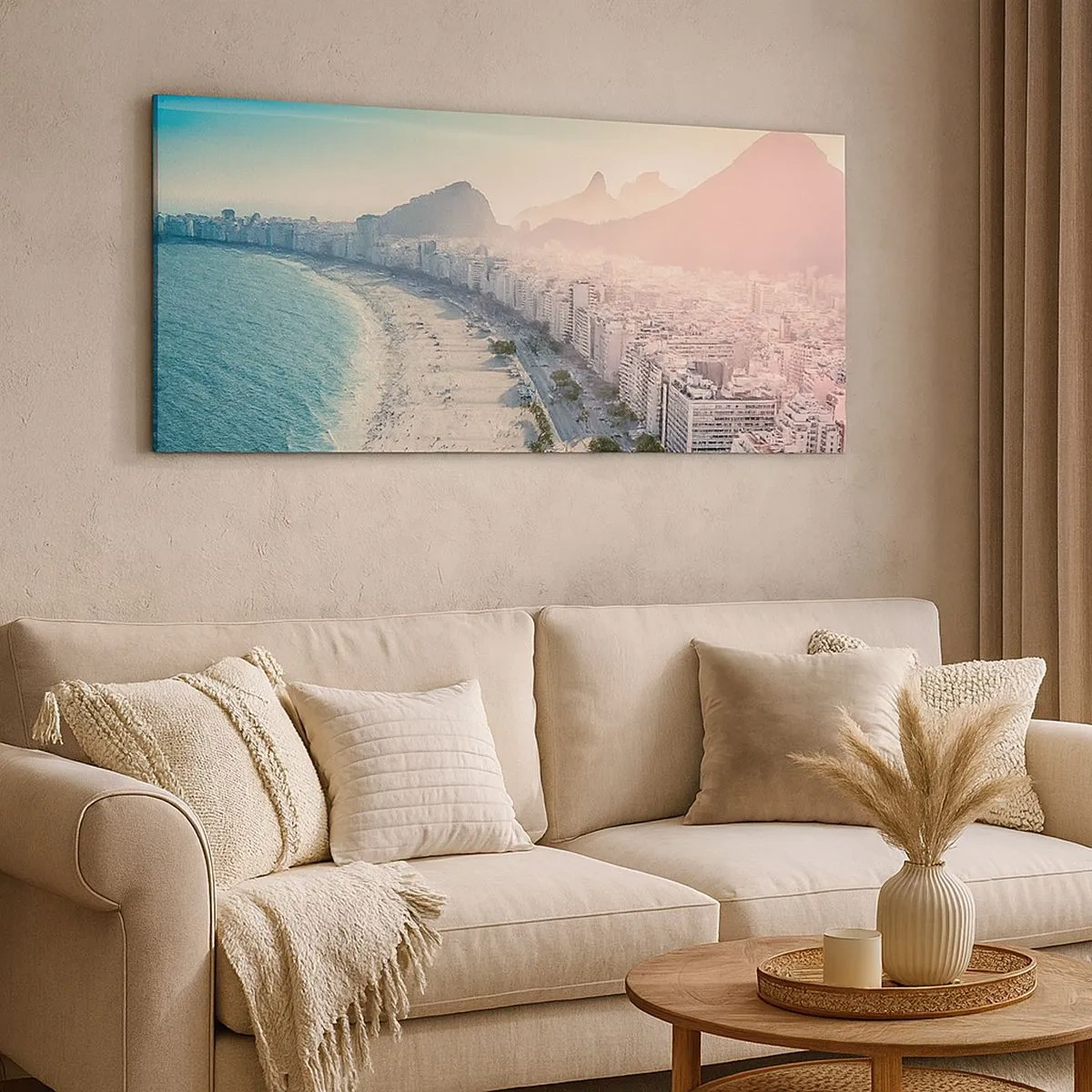 Cuadro sobre lienzo - Impresión de Imagen - Vacaciones perpetuas en Río - 100x40 cm