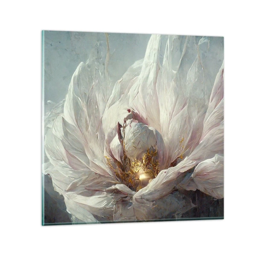 Cuadro sobre vidrio - Impresiones sobre Vidrio - Florece una vez cada cien años - 70x70 cm