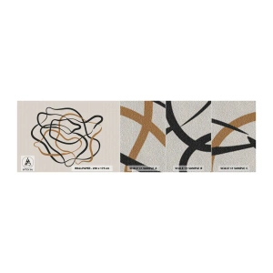 Muestra de fotomural Premium Sand - Todo ha salido mal - bohemia, Abstracción, Líneas - 100x30 cm