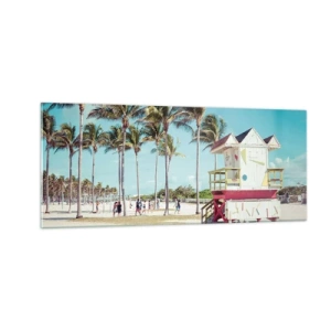 Cuadro sobre vidrio - Impresiones sobre Vidrio - Un hermoso día por delante - 100x40 cm