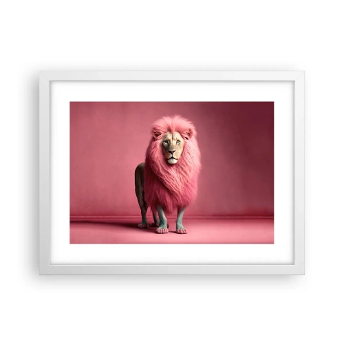 Póster en marco blanco - Y ya no me tienes miedo - 40x30 cm