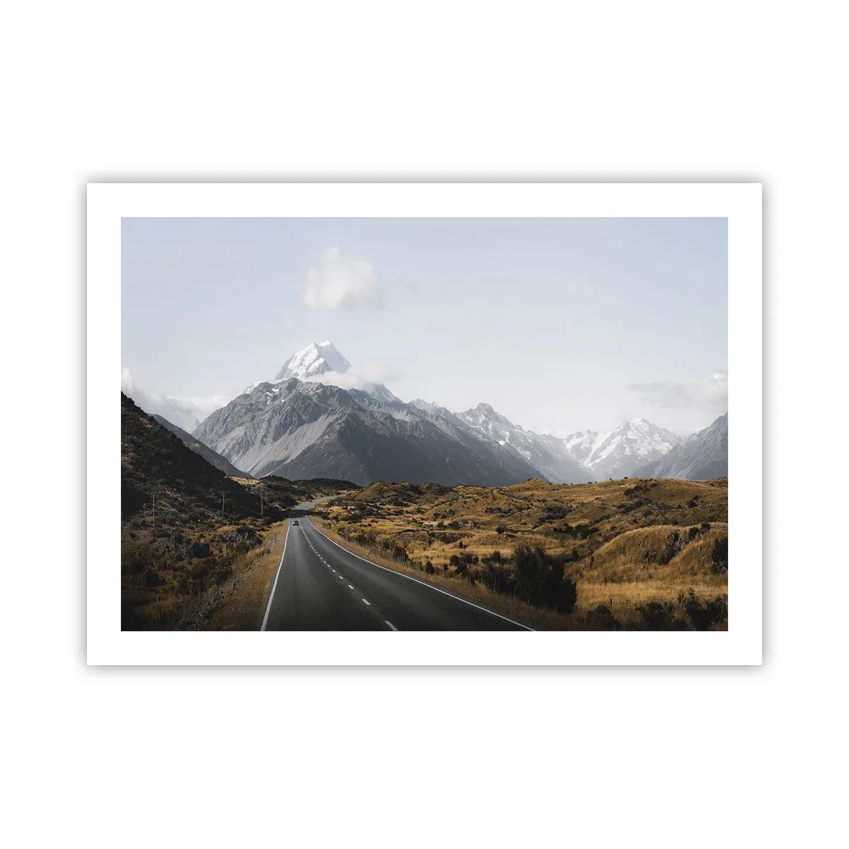 Póster - El camino al corazón de las montañas - 70x50 cm