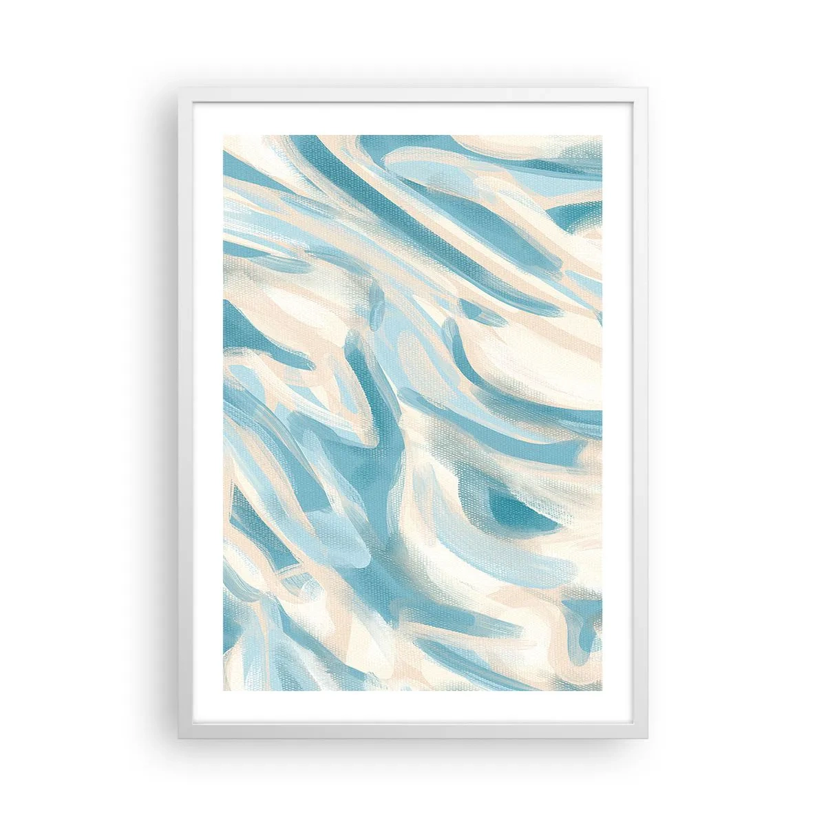 Póster en marco blanco - Brisas primaverales - 50x70 cm