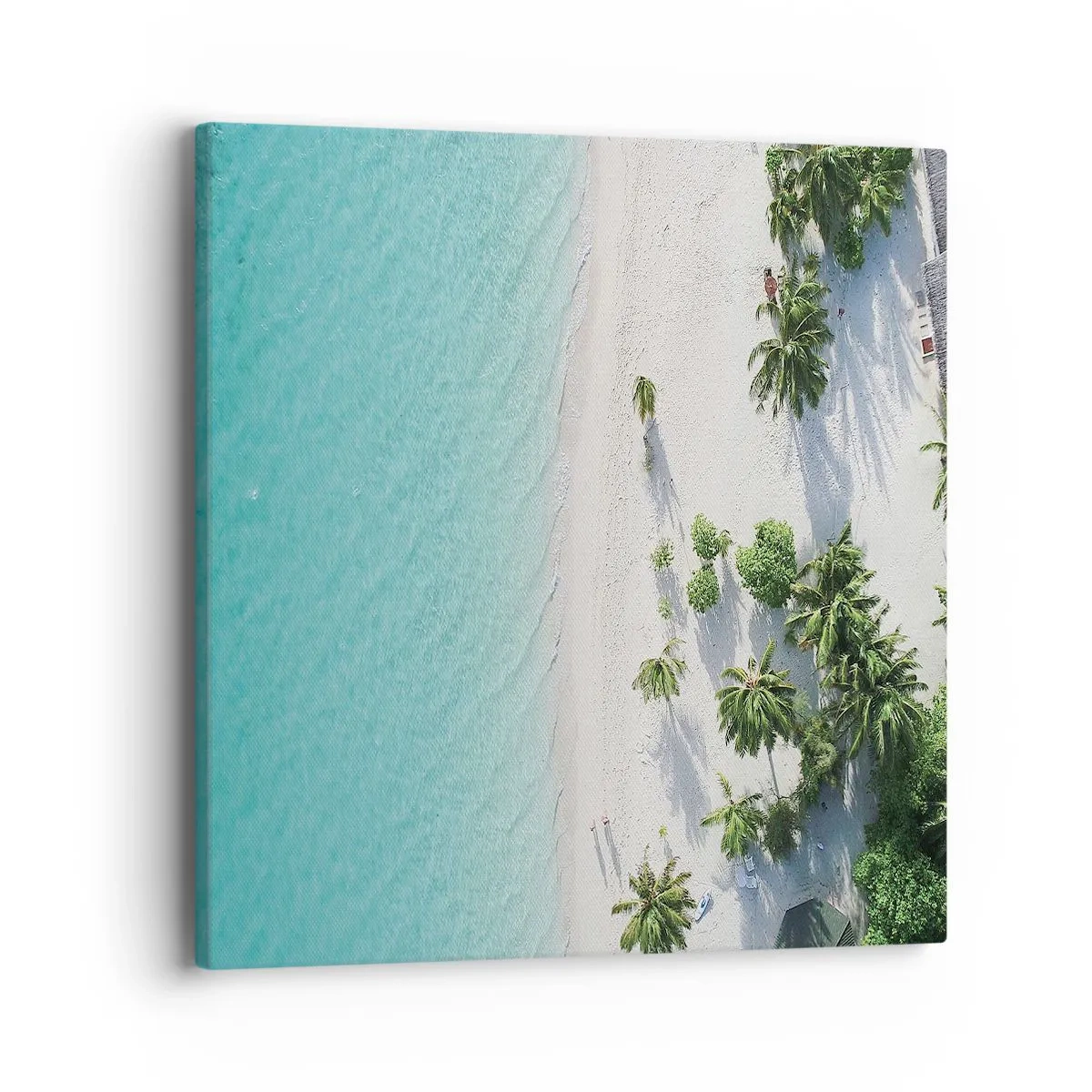 Cuadro sobre lienzo - Impresión de Imagen - Vacaciones en el paraíso - 40x40 cm