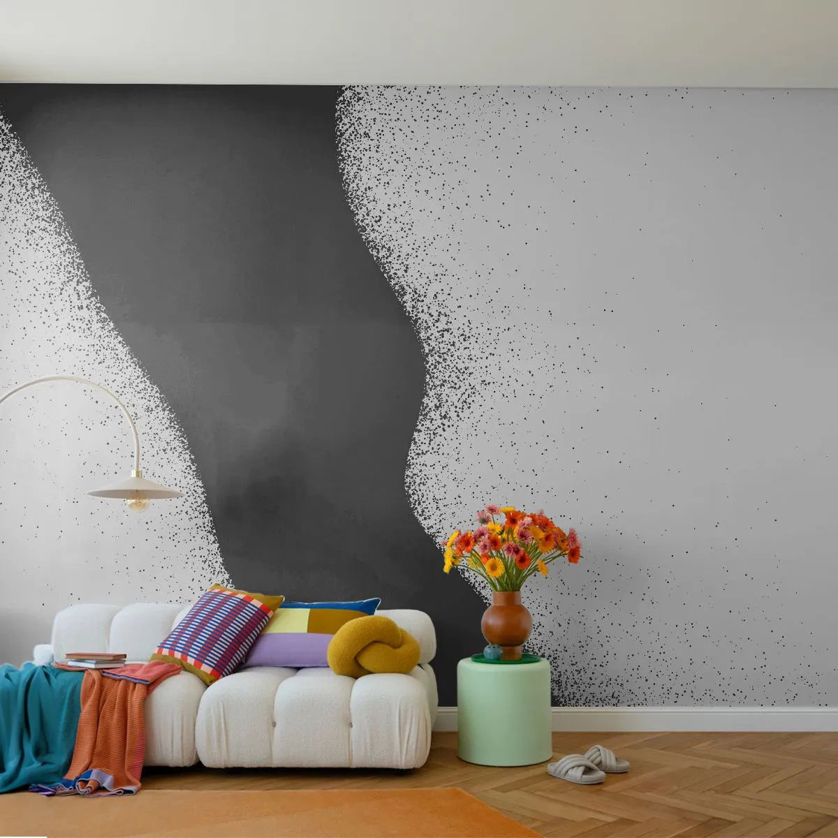 Fotomural Premium Canvas - Equilibrio suave - Abstracción, Pedazo, Minimalismo - 300x210 cm