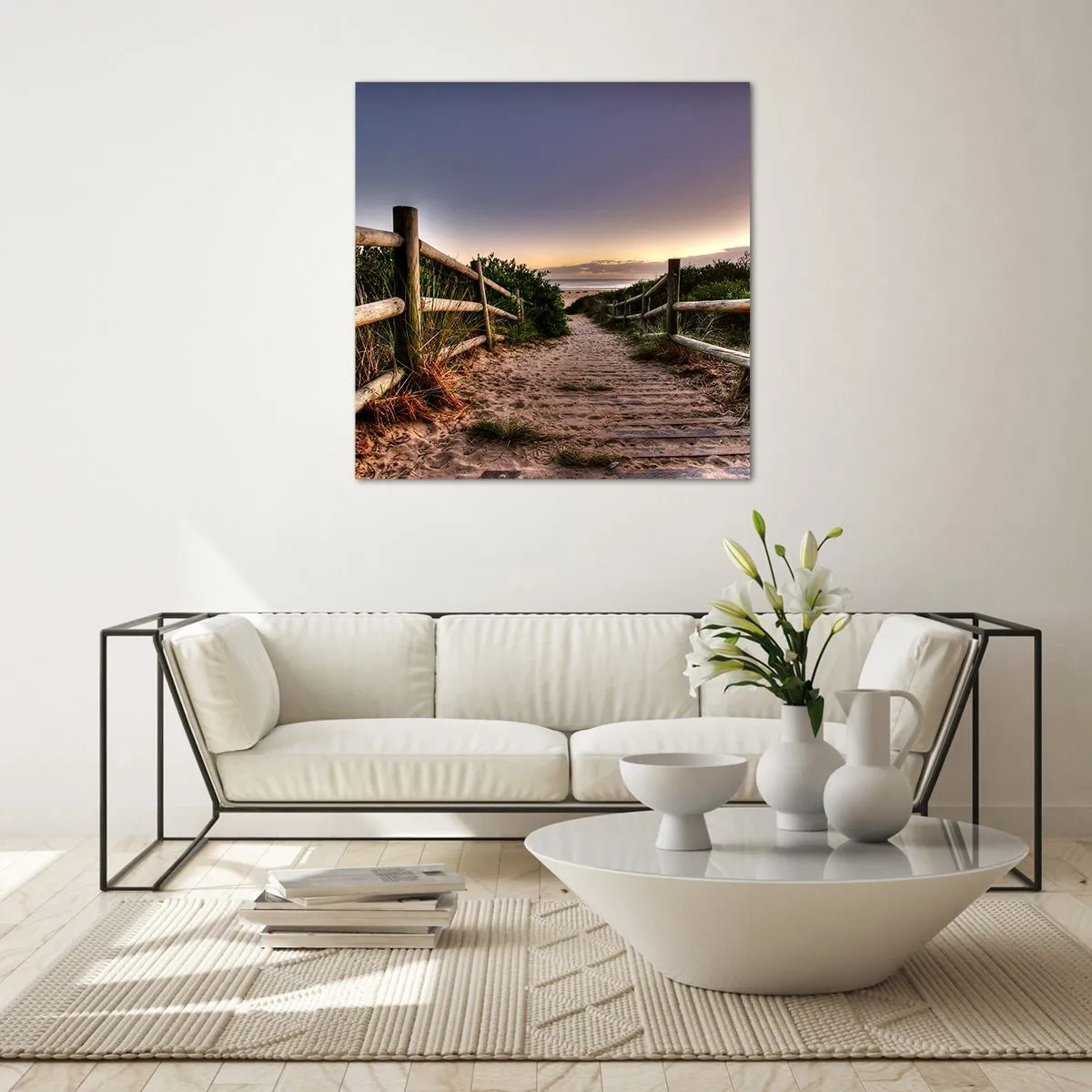 Cuadro sobre vidrio - Impresiones sobre Vidrio - Objetivo a la vista - 40x40 cm