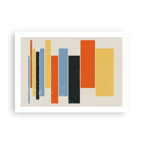 Póster - Barras multicolor - 70x50 cm