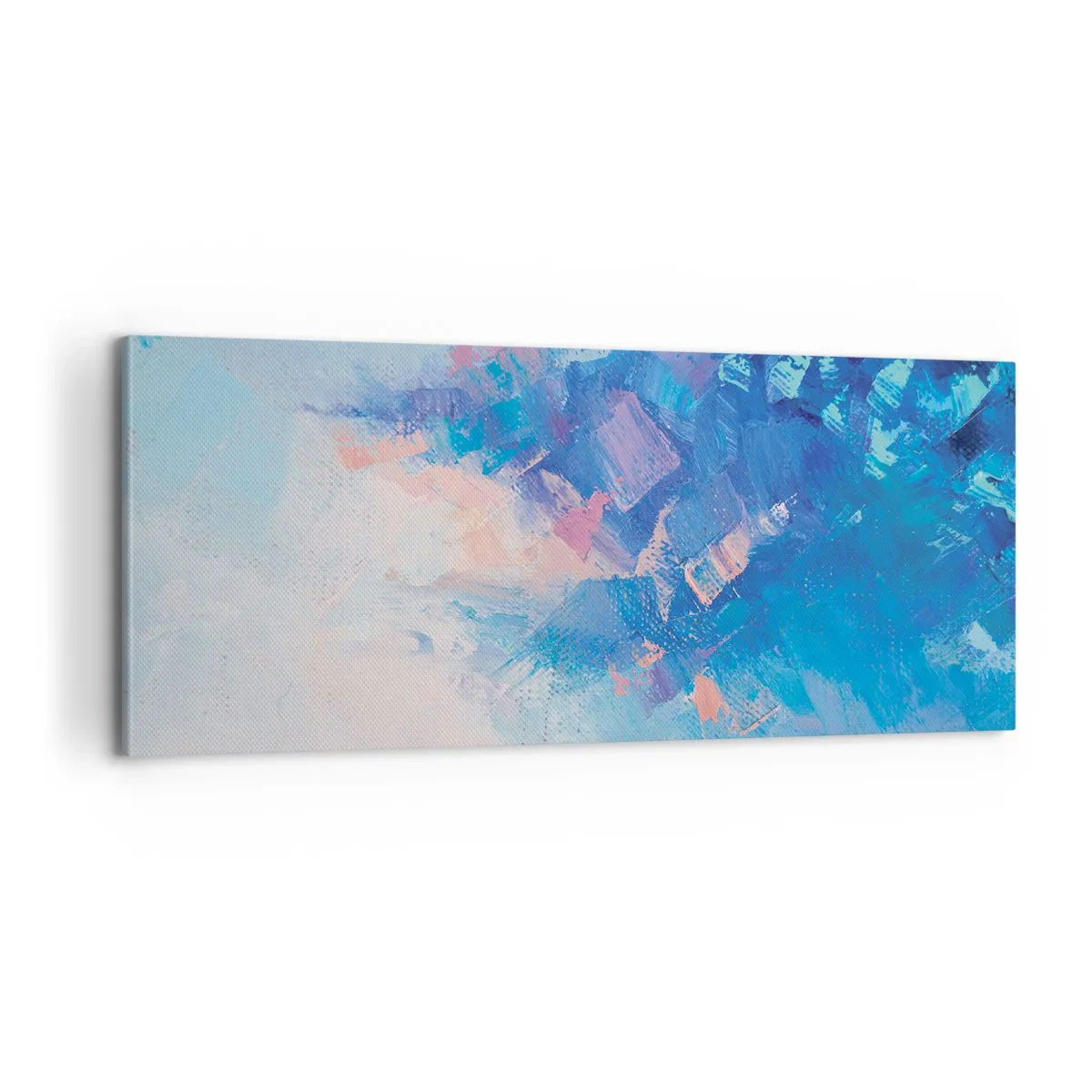 Cuadro sobre lienzo - Impresión de Imagen - Abstracción invernal - 100x40 cm