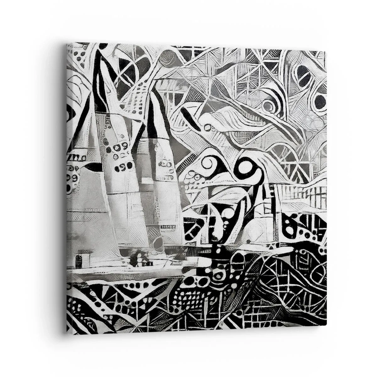 Cuadro sobre lienzo - Impresión de Imagen - Entre las olas - 30x30 cm