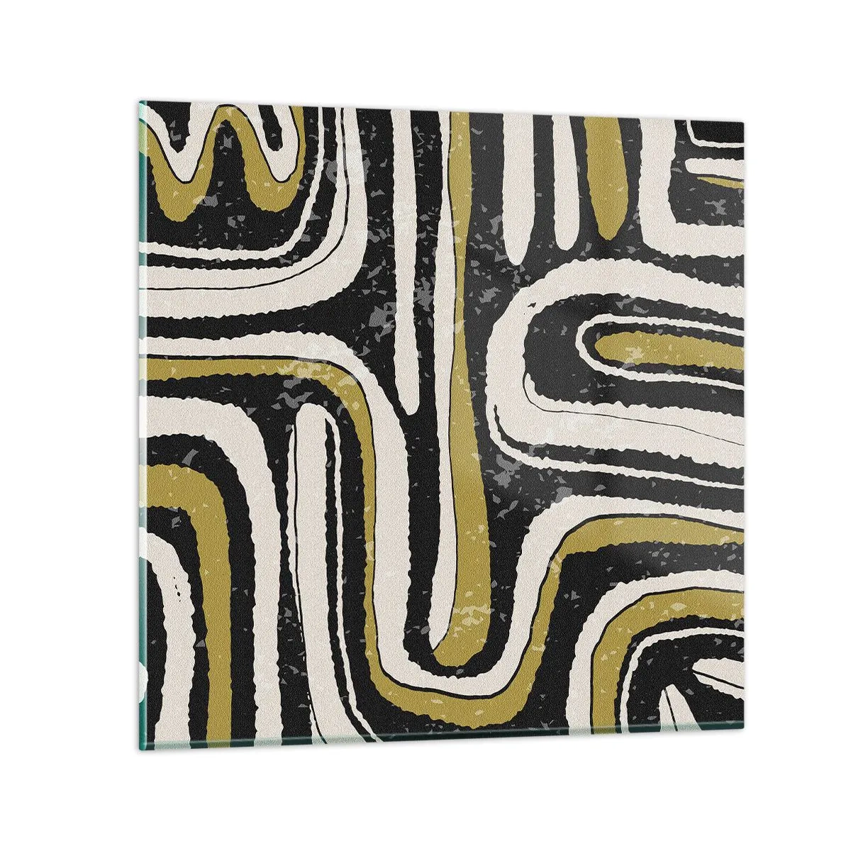 Cuadro sobre vidrio - Impresiones sobre Vidrio - Composición: tramos y callejones - 30x30 cm