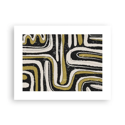 Póster - Composición: tramos y callejones - 40x30 cm