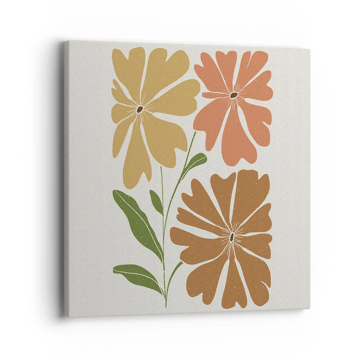 Cuadro sobre lienzo - Impresión de Imagen - Naturaleza y geometría - 40x40 cm