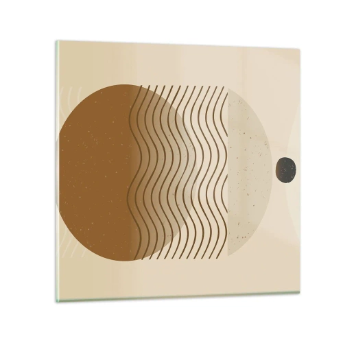 Cuadro sobre vidrio - Impresiones sobre Vidrio - Sobre el origen de las figuras geométricas - 30x30 cm