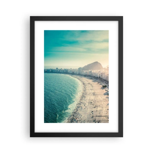 Póster en marco negro - Vacaciones perpetuas en Río - 30x40 cm