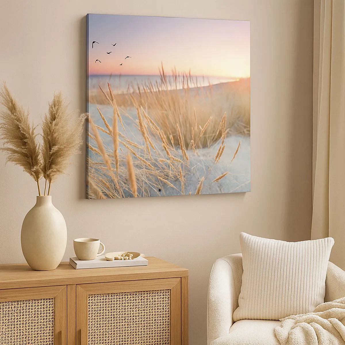 Cuadro sobre lienzo - Impresión de Imagen - Dulce nana del Báltico - 30x30 cm