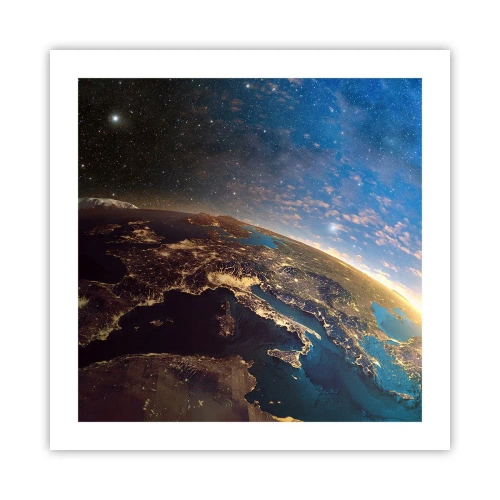 Póster - Mirémonos a nosotros mismos desde la distancia - 50x50 cm