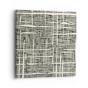 Cuadro sobre lienzo - Impresión de Imagen - Composición del tejido - 40x40 cm