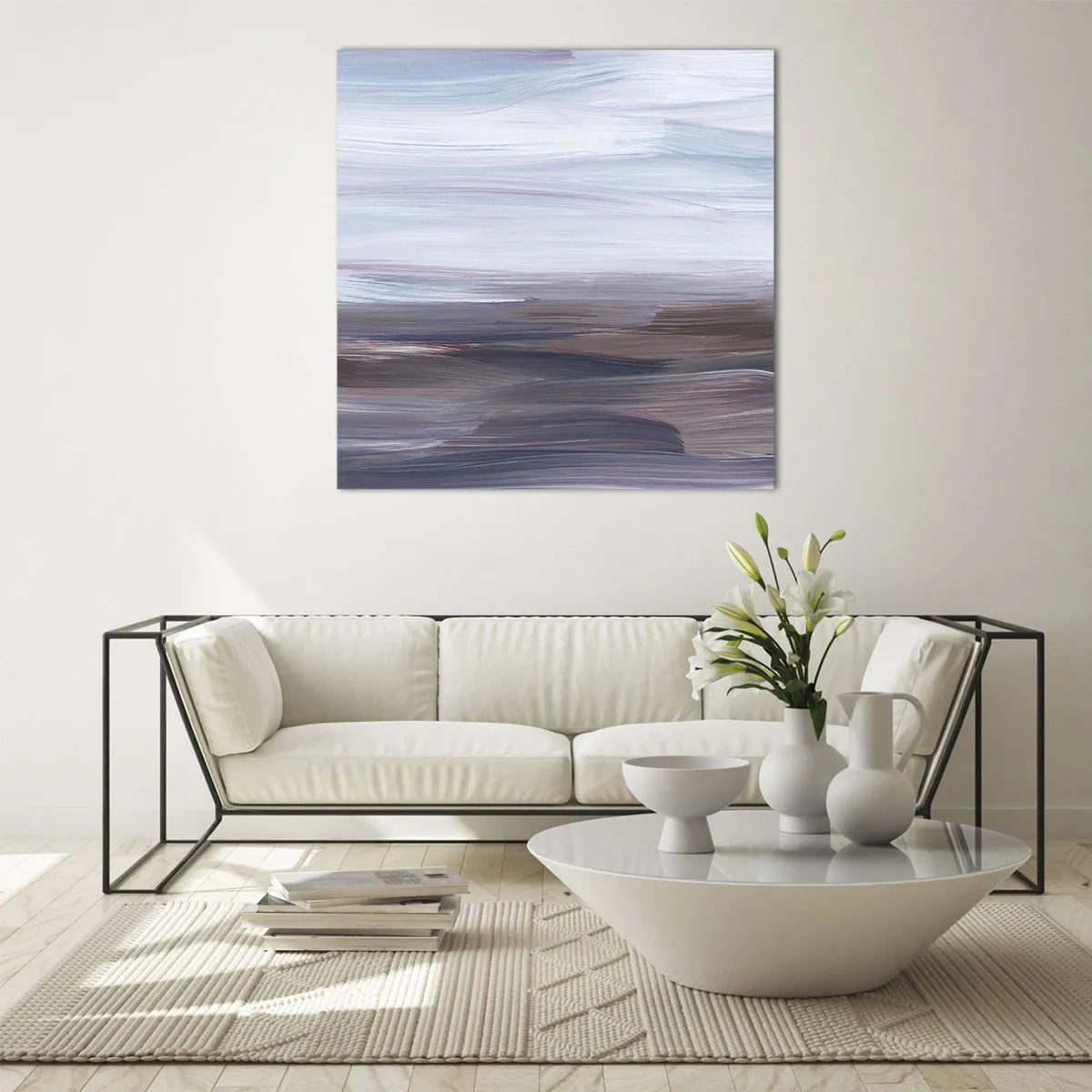 Cuadro sobre vidrio - Impresiones sobre Vidrio - Elementos: agua - 40x40 cm