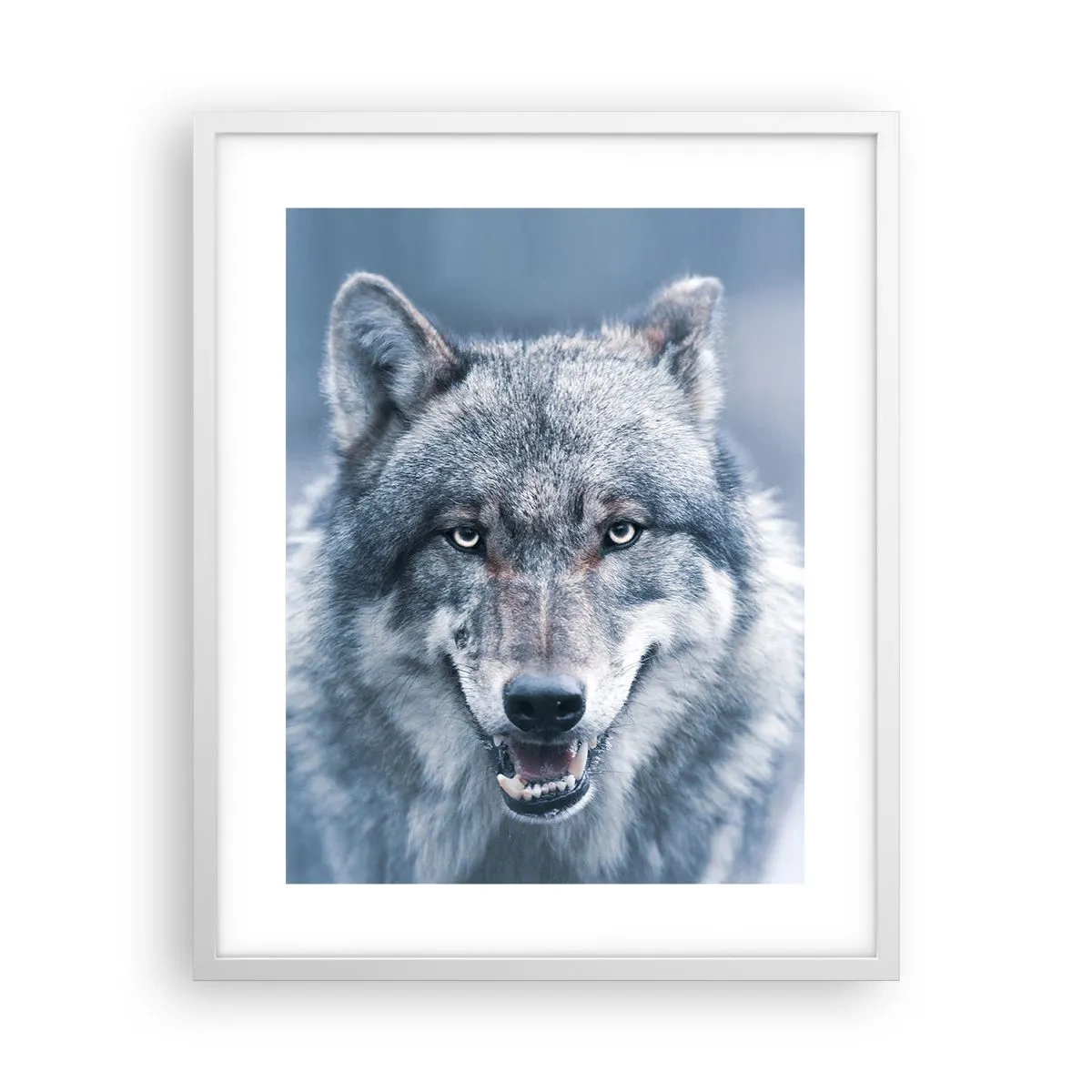 Póster en marco blanco - ¿Aceptarás el reto? - 40x50 cm