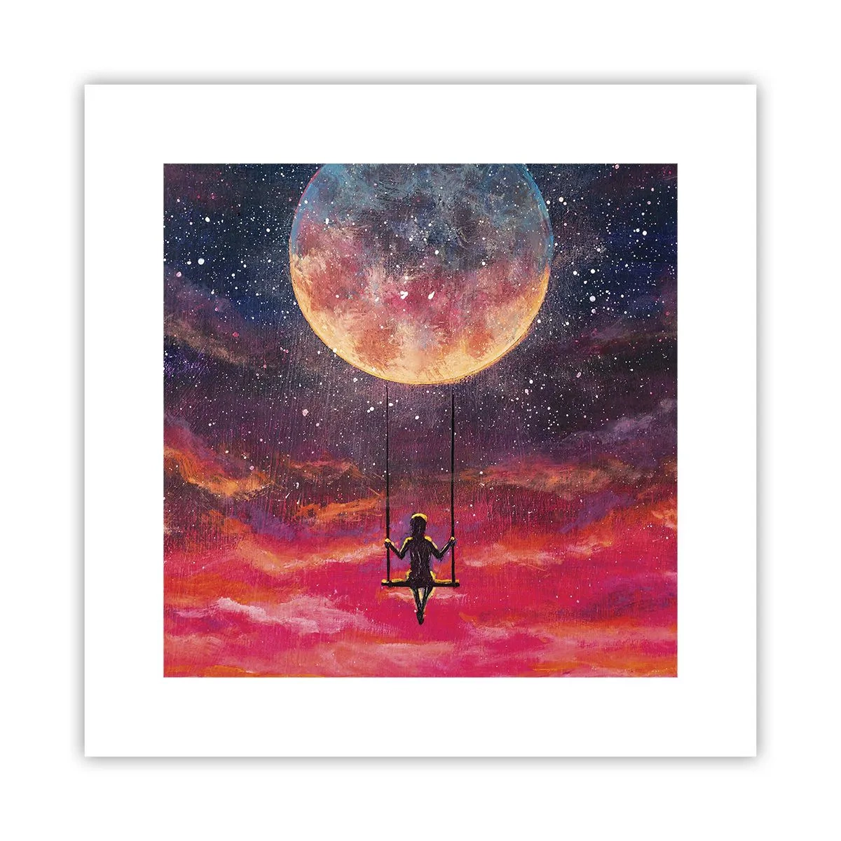Póster - Disfrutar de las nubes - 30x30 cm