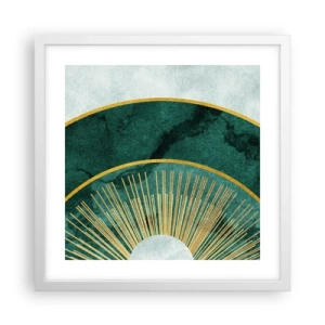 Póster en marco blanco - Un sistema solar diferente - 40x40 cm