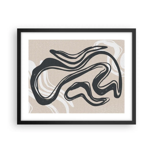 Póster en marco negro - Expresión multiplicada - 50x40 cm