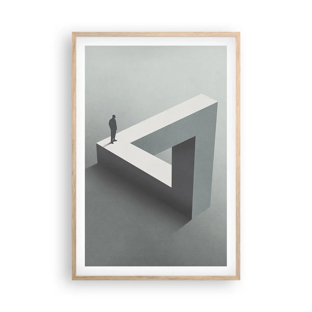 Póster en marco roble claro - Y, sin embargo, es posible - 61x91 cm