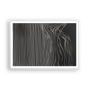 Póster en marco blanco - Ritmo y acento - 100x70 cm