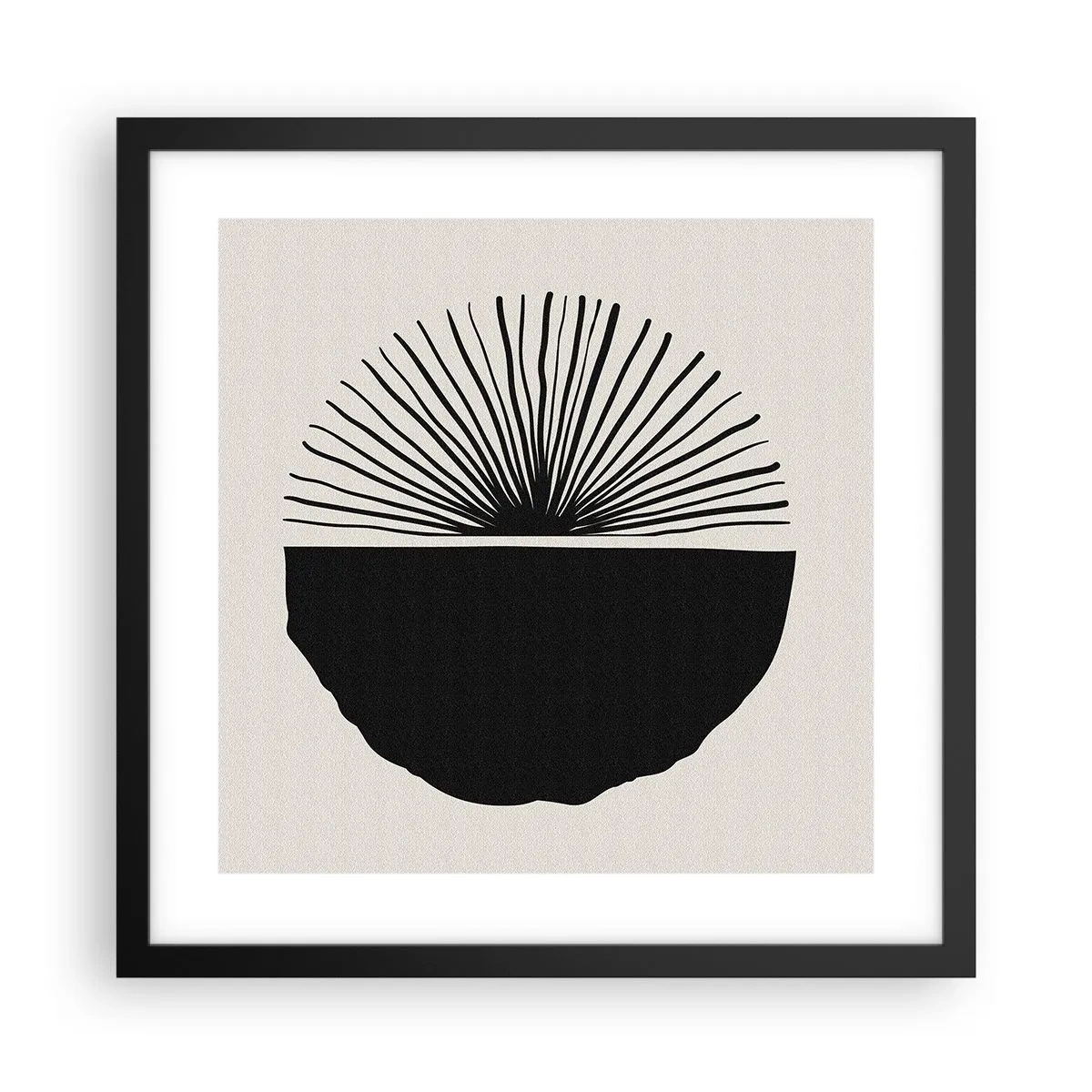 Póster en marco negro - Un abanico de posibilidades - 40x40 cm