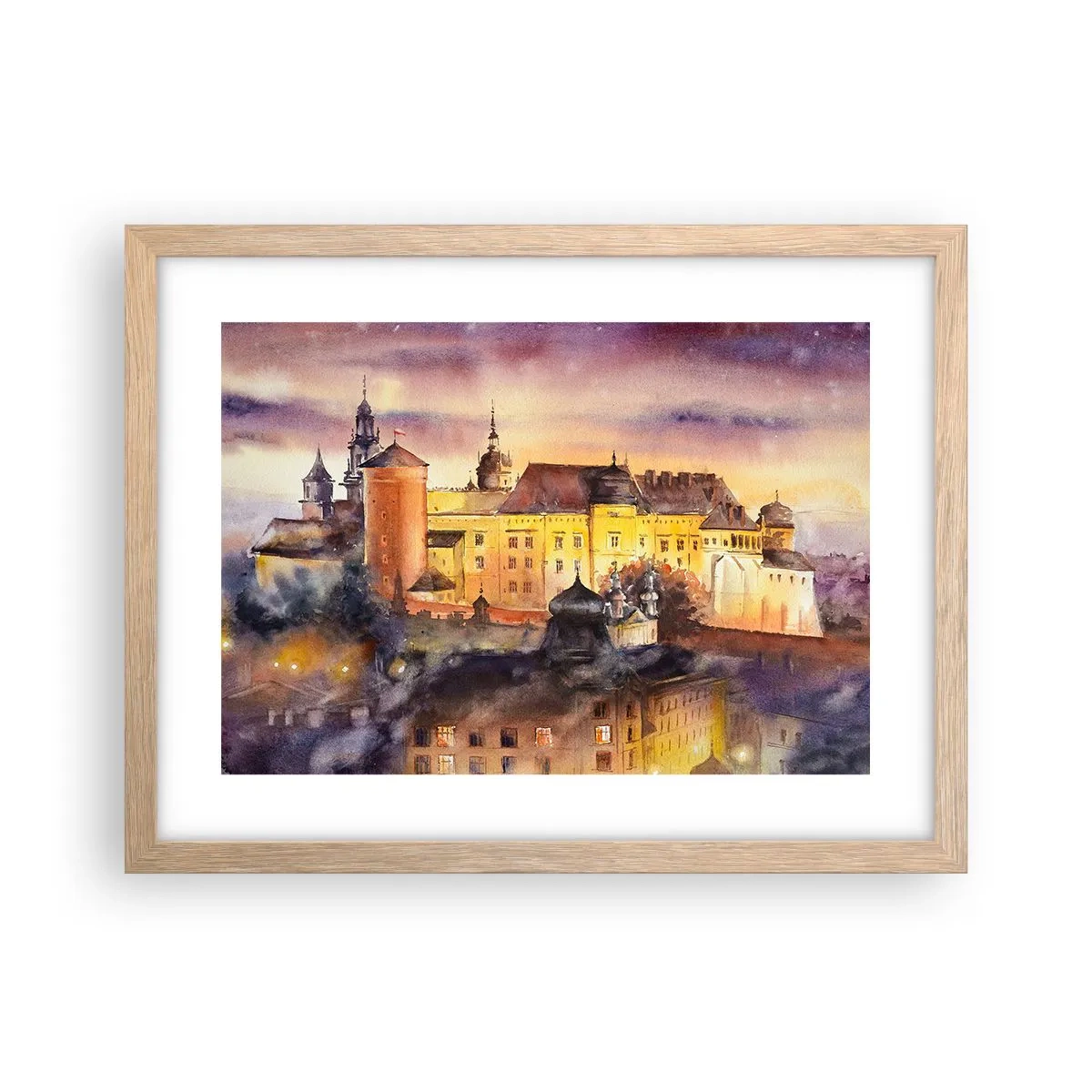 Póster en marco roble claro - Una historia y un cuento - 40x30 cm