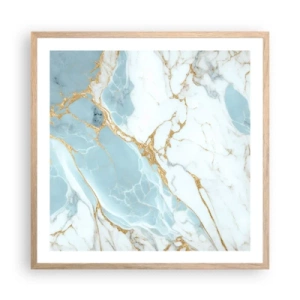 Póster en marco roble claro - Riqueza en la piedra - 60x60 cm