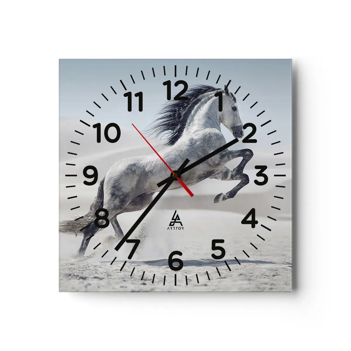 Reloj de pared - Reloj de vidrio - Un príncipe árabe - 30x30 cm