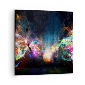 Cuadro sobre lienzo - Impresión de Imagen - Alegremente contra la oscuridad - 60x60 cm