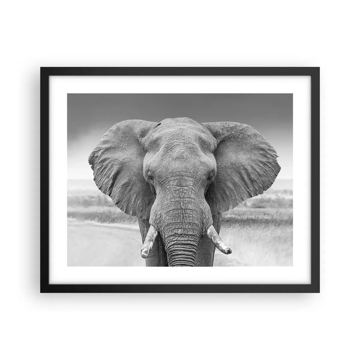 Póster en marco negro - Bienvenido a mi mundo - 50x40 cm