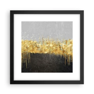 Póster en marco negro - Hacia arriba y hacia abajo - 30x30 cm