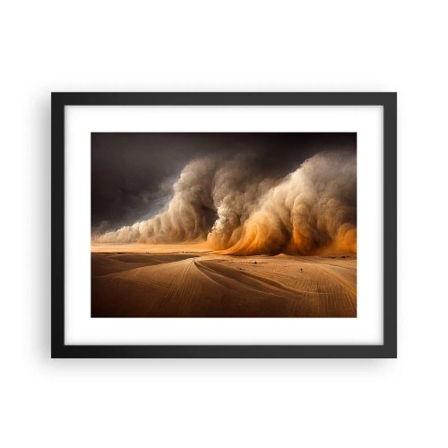 Póster en marco negro - Ira del desierto - 40x30 cm