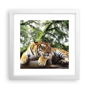 Póster en marco blanco - Atentamente - 30x30 cm