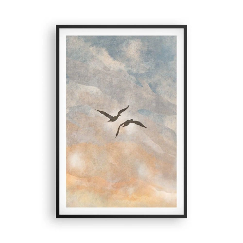 Póster en marco negro - Danza del cielo - 61x91 cm
