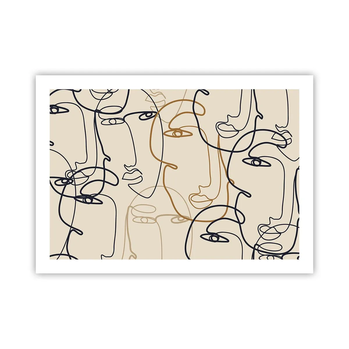 Póster - Retrato multiplicado - 70x50 cm